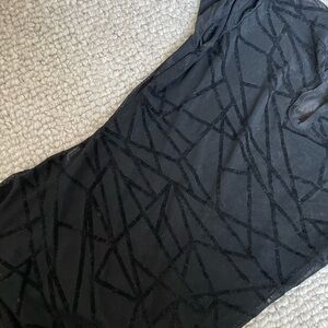Black Geometric Pattern Dress
